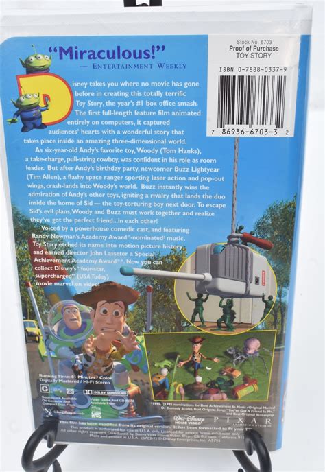I recorded this trailer from the 1996 Deluxe CAV Laserdisc Edition of Toy Story. . Toy story vhs 1995